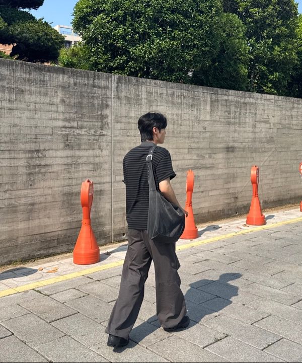 [HAH ARCHIVE] HH Washed Nylon Belted Bag /追跡付 MUSINSA | HAH ARCHIVE [Ham Junsoo Collaboration] HH Washed