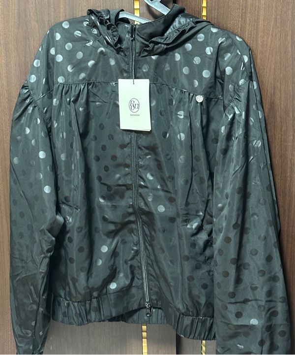 25SS新作【RONRON】DOT PENDANT FRILL HOODIEウィンドジャンパー 25SS新作【RONRON】DOT PENDANT FRILL HOODIEウィンドジャンパー