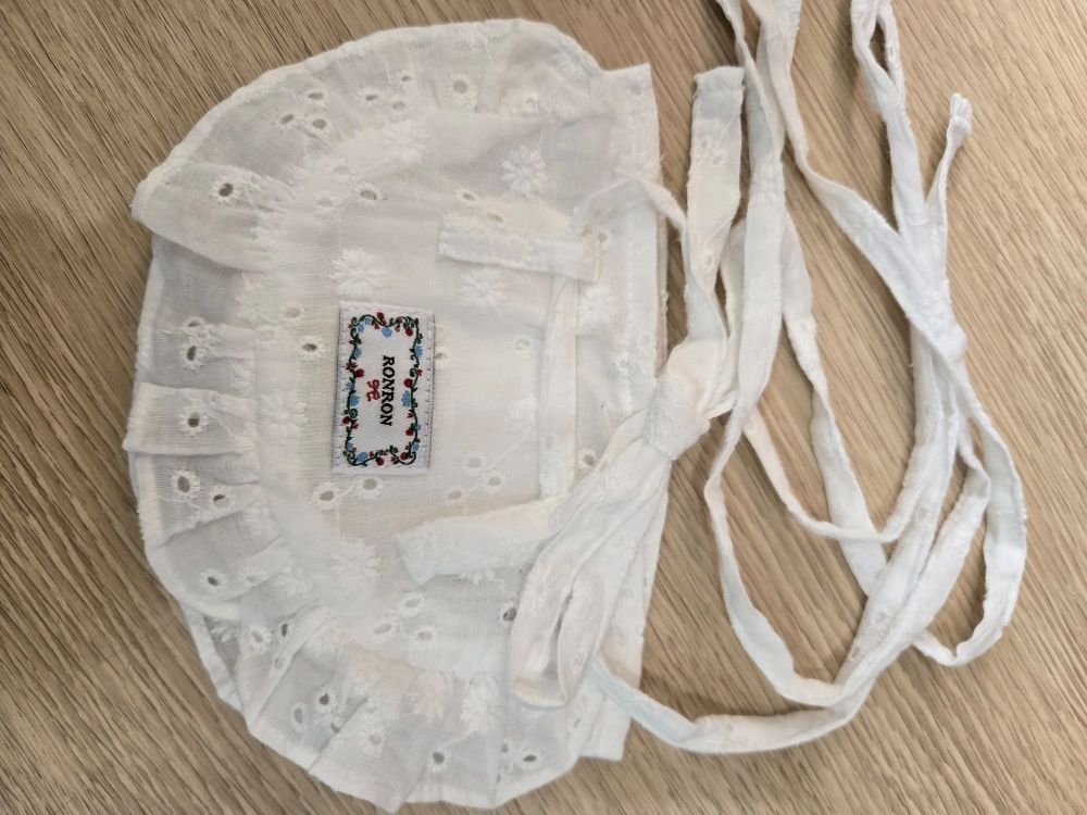 MUSINSA | RONRON FLOWER LACE LAYERED BELT BAG WHITE