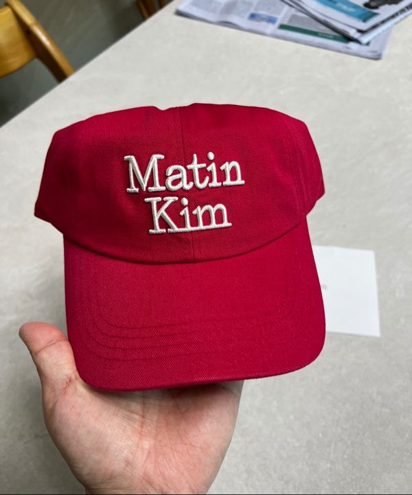 MUSINSA | MATIN KIM MATIN VOLUME LOGO BALL CAP IN RED
