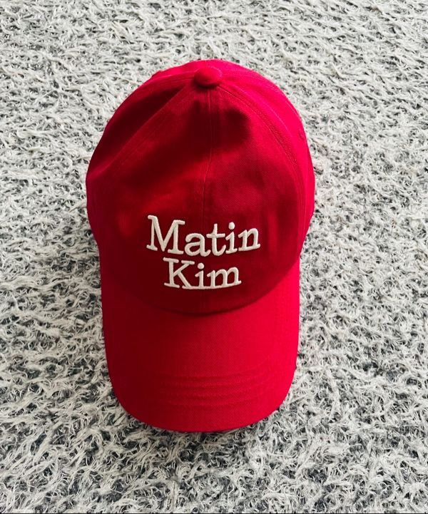 MUSINSA | MATIN KIM MATIN VOLUME LOGO BALL CAP IN BLACK