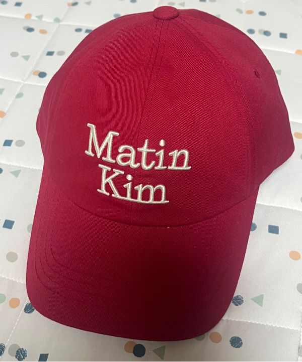 MUSINSA | MATIN KIM MATIN VOLUME LOGO BALL CAP IN BLACK