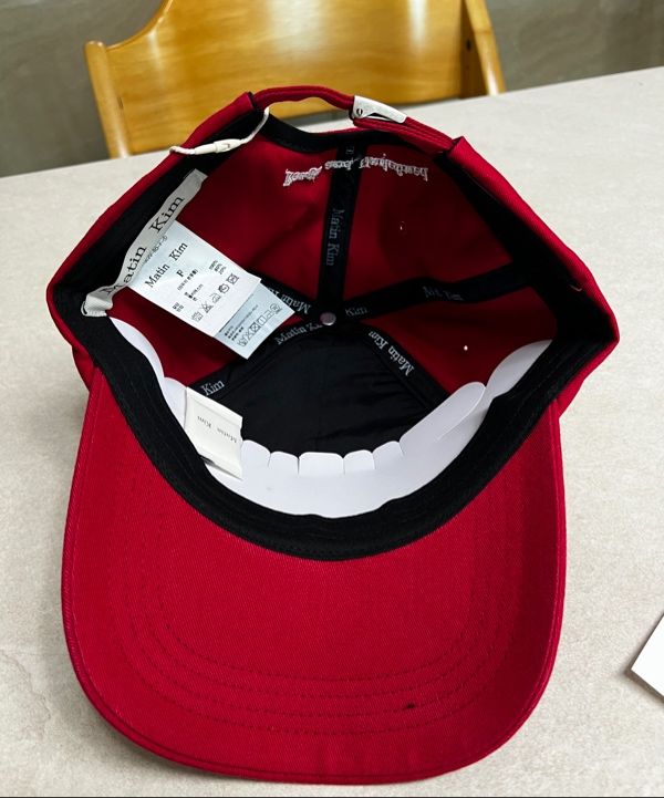 MUSINSA | MATIN KIM MATIN VOLUME LOGO BALL CAP IN RED