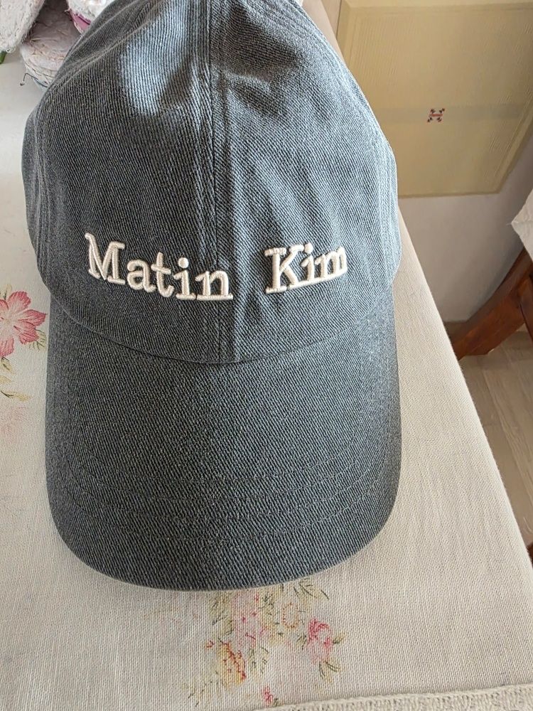 MUSINSA | MATIN KIM MATIN CLASSIC LOGO BALL CAP IN GREY
