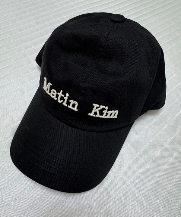 MUSINSA | MATIN KIM MATIN CLASSIC LOGO BALL CAP IN BLACK