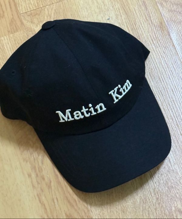MUSINSA | MATIN KIM MATIN CLASSIC LOGO BALL CAP IN BLACK