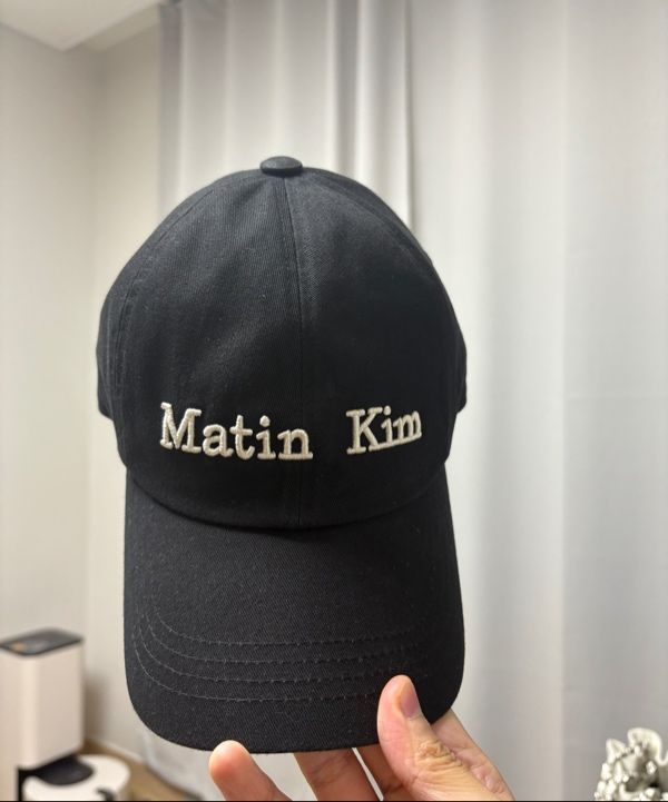 MUSINSA公式 | MATIN KIM MATIN CLASSIC LOGO BALL CAP IN BLACK