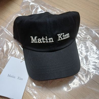 MUSINSA公式 | MATIN KIM MATIN CLASSIC LOGO BALL CAP IN BLACK