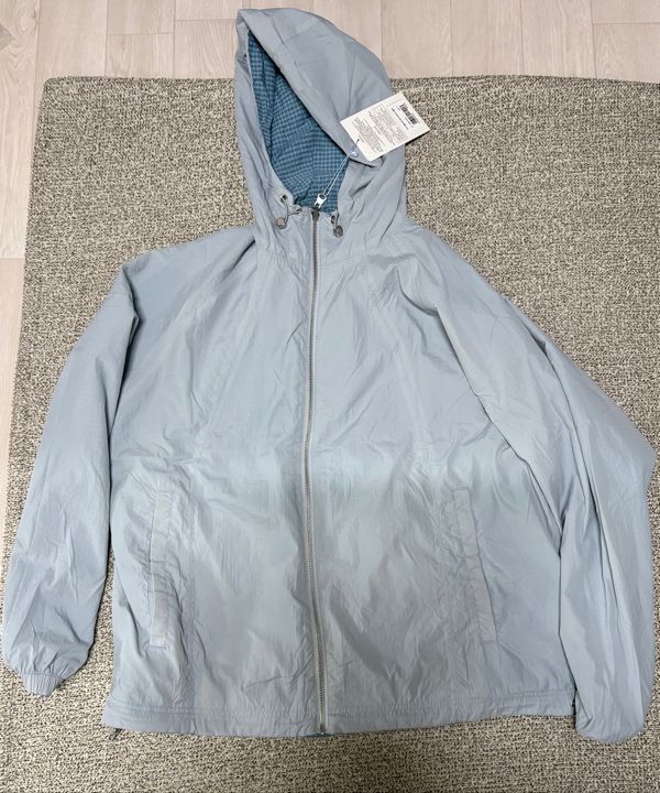 MUSINSA | WAI KEI Reversible Check Windbreaker Blue