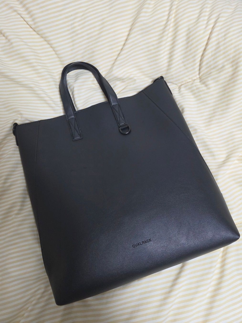 トートバッグ qualpack Essential Tote Bag 302 Black QC302bk qualpack Essential Tote Bag 302 Black QC302bk (トートバッグ
