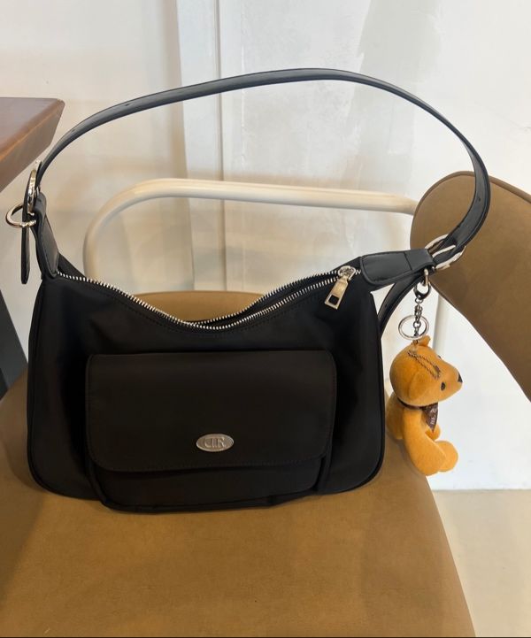 ★dumaro★ Pope Two Way Crossback Black MUSINSA | DUMARO Pope Two Way Crossbody Bag / Black Nylon