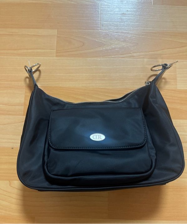 MUSINSA | DUMARO Pope Two Way Crossbody Bag / Black Nylon