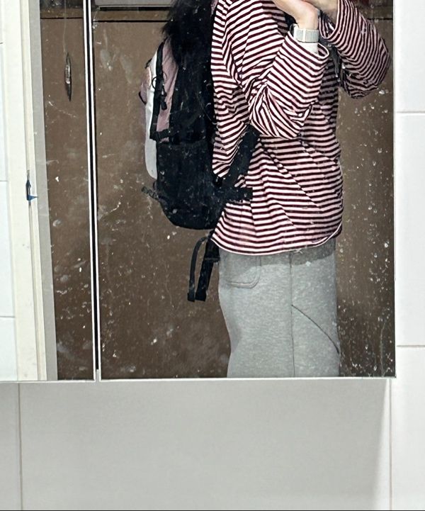 ★NOIAGO★ Nylon Daily Backpack Pink NOI1538 NOI1538 nylon daily backpack (pink) - 노이아고 (NOIAGO)