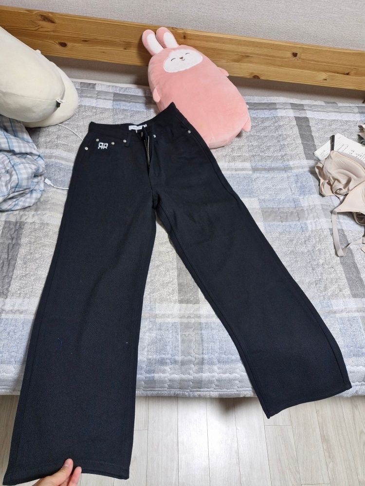 ★韓国大人気★ROCKCAKE★ Lettering Hide Pants★★早期完売★ MUSINSA | ROCKCAKE Lettering Hide Pants - Black