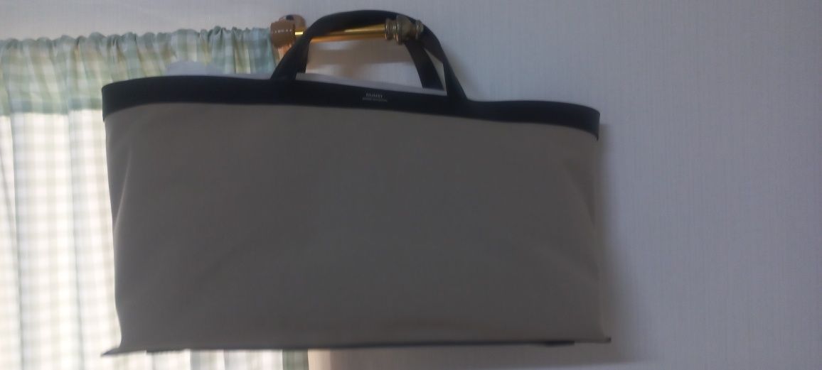 MUSINSA | DUNST FOR WOMEN CANVAS LEATHER TOTE