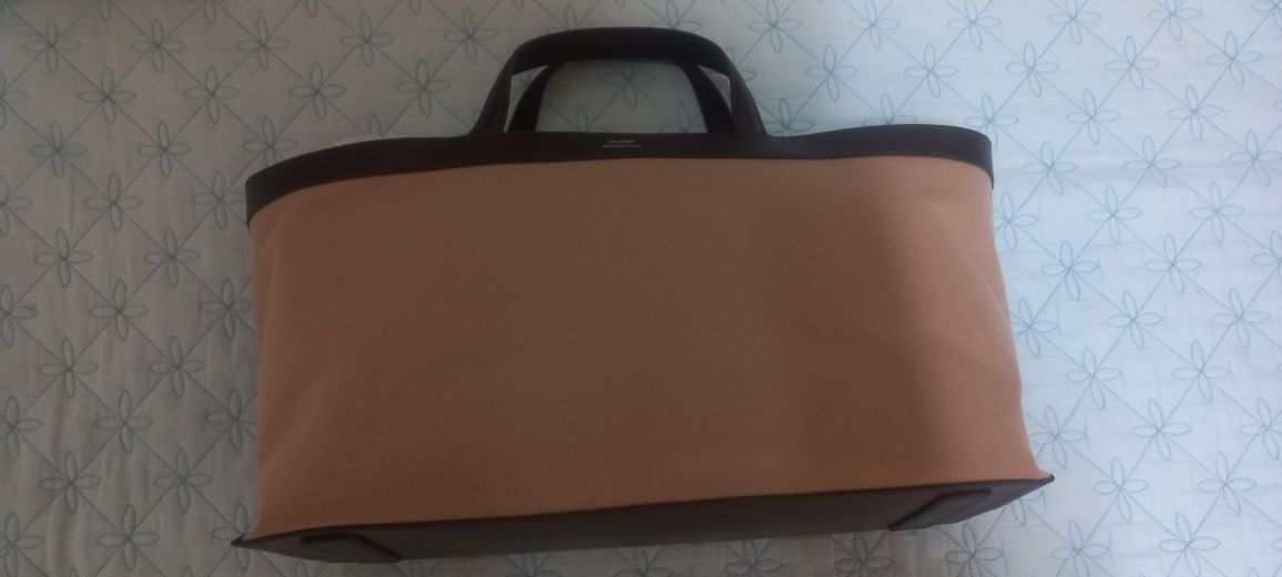 MUSINSA | DUNST FOR WOMEN CANVAS LEATHER TOTE