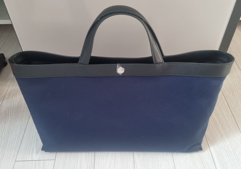 MUSINSA | DUNST FOR WOMEN CANVAS LEATHER TOTE