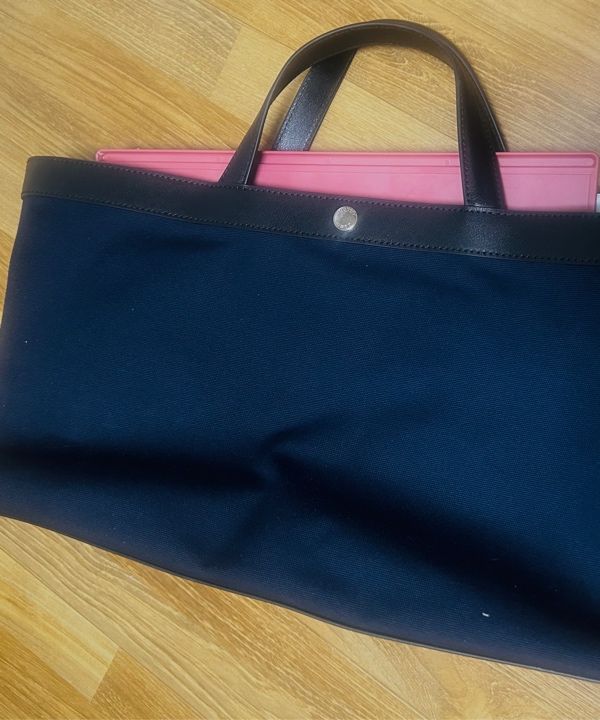 MUSINSA | DUNST FOR WOMEN CANVAS LEATHER TOTE