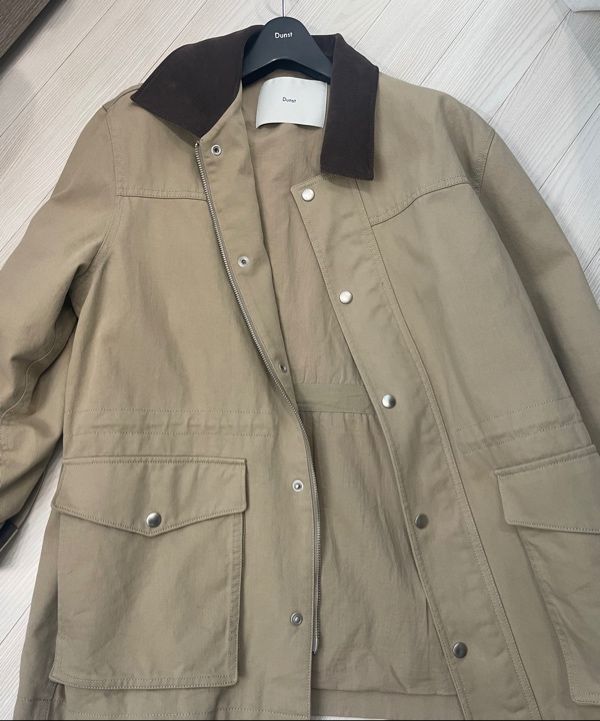 ★Dunst★ UNISEX VINTAGE HALF WORK JACKETUDJU5A109BEIGE Dunst - Unisex Vintage Half Work Jacket in Beige – Stoy