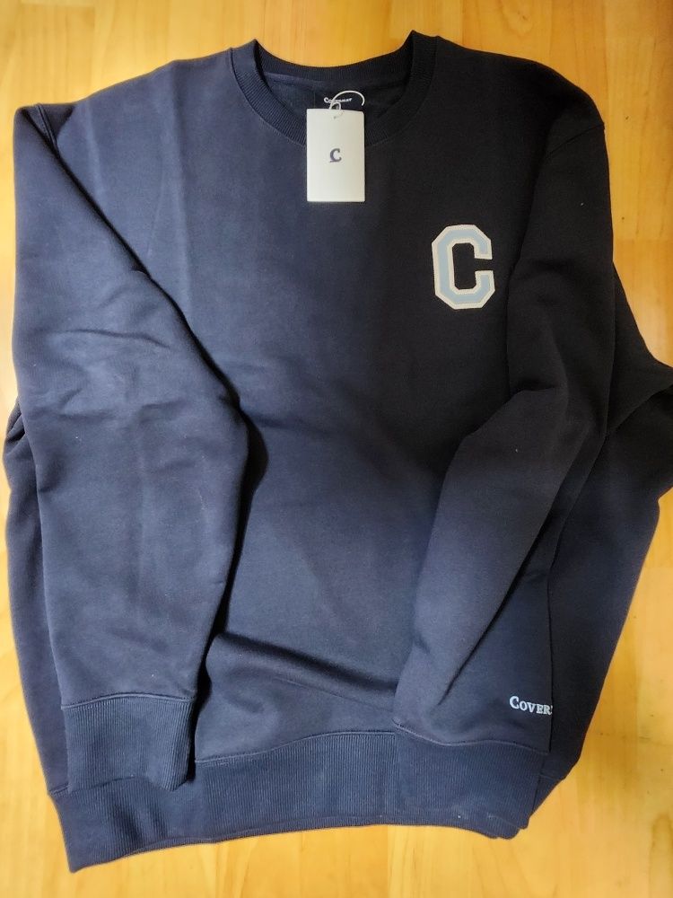 MUSINSA | COVERNAT C Logo Man to Man Melange Gray