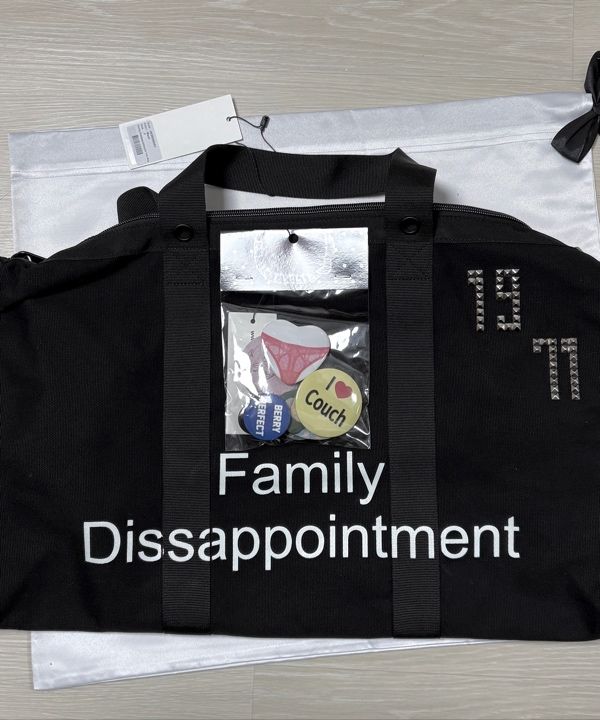 MUSINSA | SCULPTOR Family Diss(appointment) Tote Bag Black