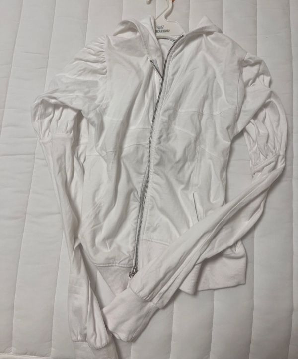 MUSINSA公式 | SCULPTOR Solid Zip-Up Hoodie White