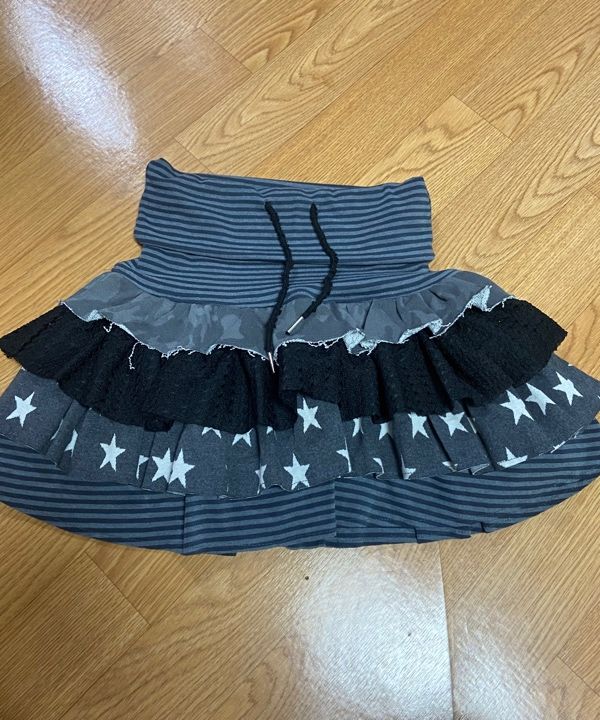 ◇hug your skin◇ Strap layered midi skirt charcoal MUSINSA | HUG YOUR SKIN Strappy Layered Midi Skirt (Charcoal)