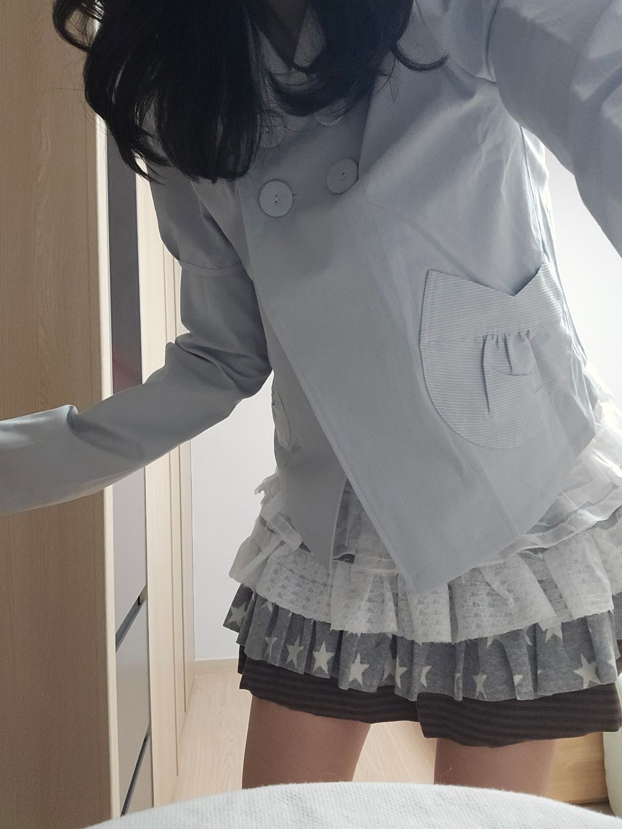 MUSINSA公式 | HUG YOUR SKIN カンカンレイヤードスカート（ブラウン）