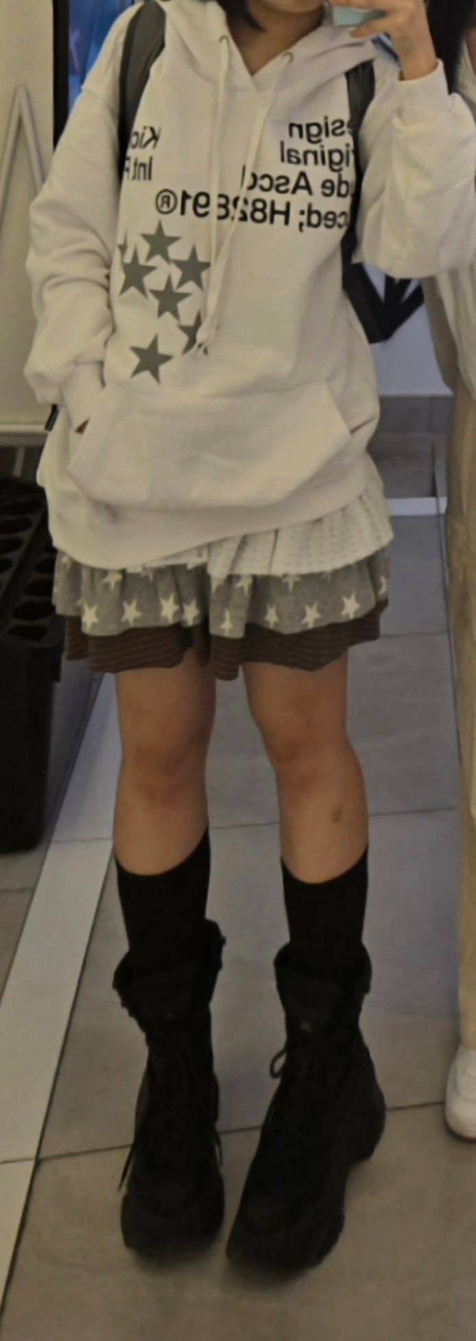 MUSINSA公式 | HUG YOUR SKIN Cancan Layered Skirt (Brown)