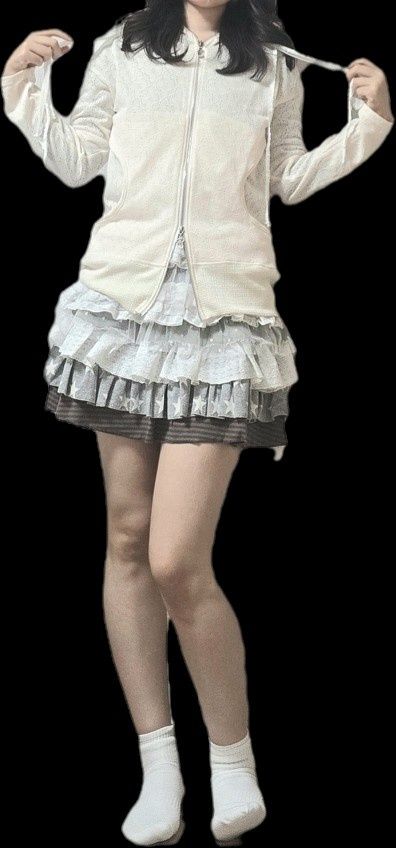 MUSINSA公式 | HUG YOUR SKIN カンカンレイヤードスカート（ブラウン）