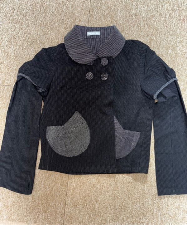 ◇hug your skin◇ Detachable Round Jacket Charcoal MUSINSA公式 | HUG YOUR SKIN Detachable Round Jacket (Charcoal)