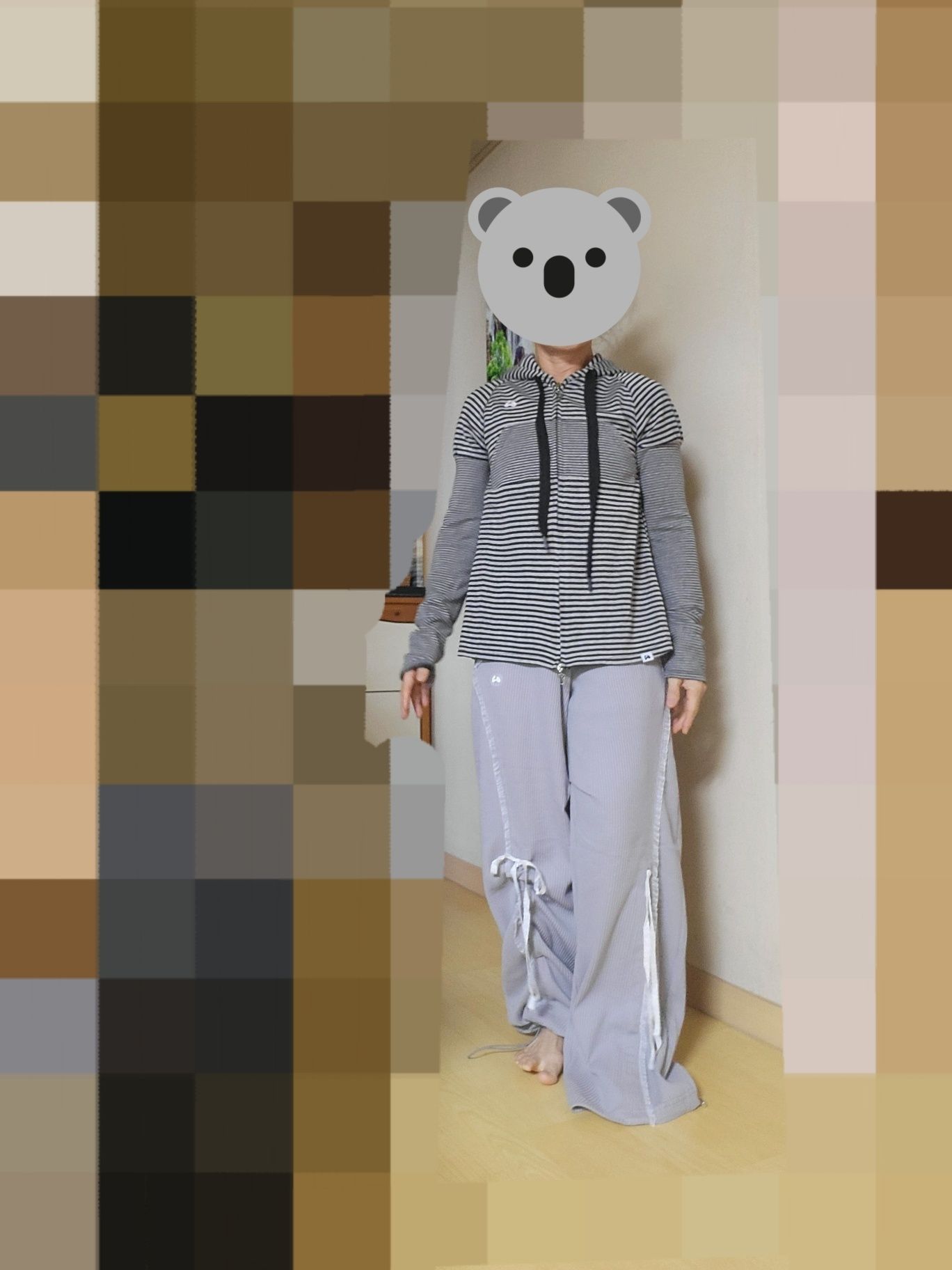 ☆hug your skin☆ Striped Babydoll Hoodie White Black MUSINSA | HUG YOUR SKIN Striped Babydoll Hoodie (White Black)