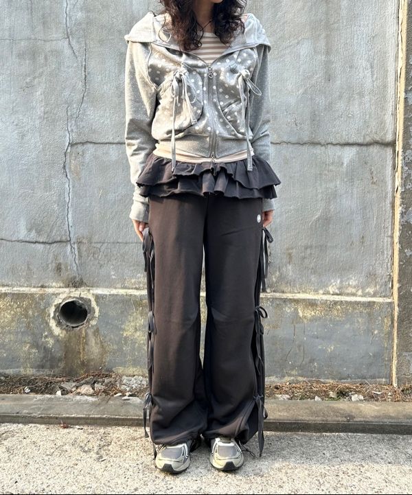 トップス [TUOMIO] HUG YOUR SKIN coyseio MUSINSA MUSINSA | HUG YOUR SKIN Dot Big Pocket Hoodie (Black)