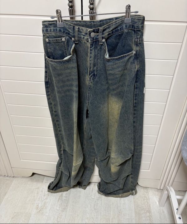 ★MUSINSA STANDARD★ Front destroyed wide denim pants washed MUSINSA | MUSINSA STANDARD Front Destroyed Wide Denim Pants