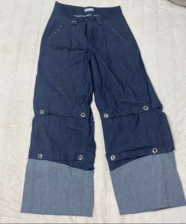 MUSINSA | HUG YOUR SKIN Chin Denim Pants (Black)