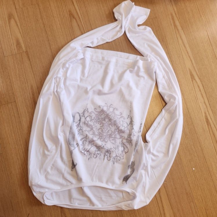 hug your skin☆Ornament printed top MUSINSA公式 | HUG YOUR SKIN Ornament Print Top (White)