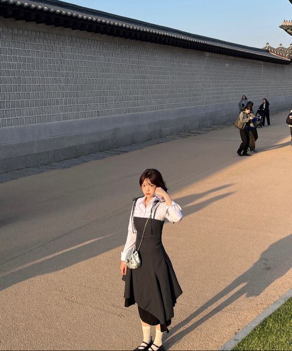 ◆MISEKI SEOUL◆ Unbalanced layered one piece BLACK MSK251OP MUSINSA | MISEKI SEOUL Unbalanced layered one piece BLACK