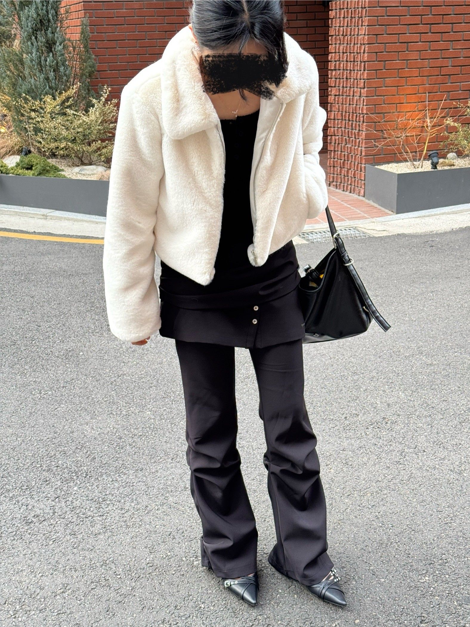 MUSINSA公式 | MISEKI SEOUL Draped shirt skirt pants SET BLACK