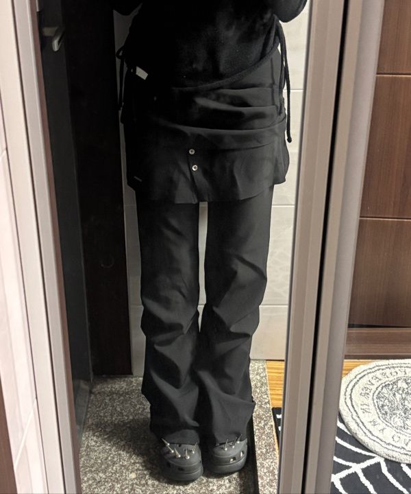 【Miseki SEOUL】25ss Draped shirt skirt pants セット★ MUSINSA | MISEKI SEOUL Draped shirt skirt pants SET CHARCOAL