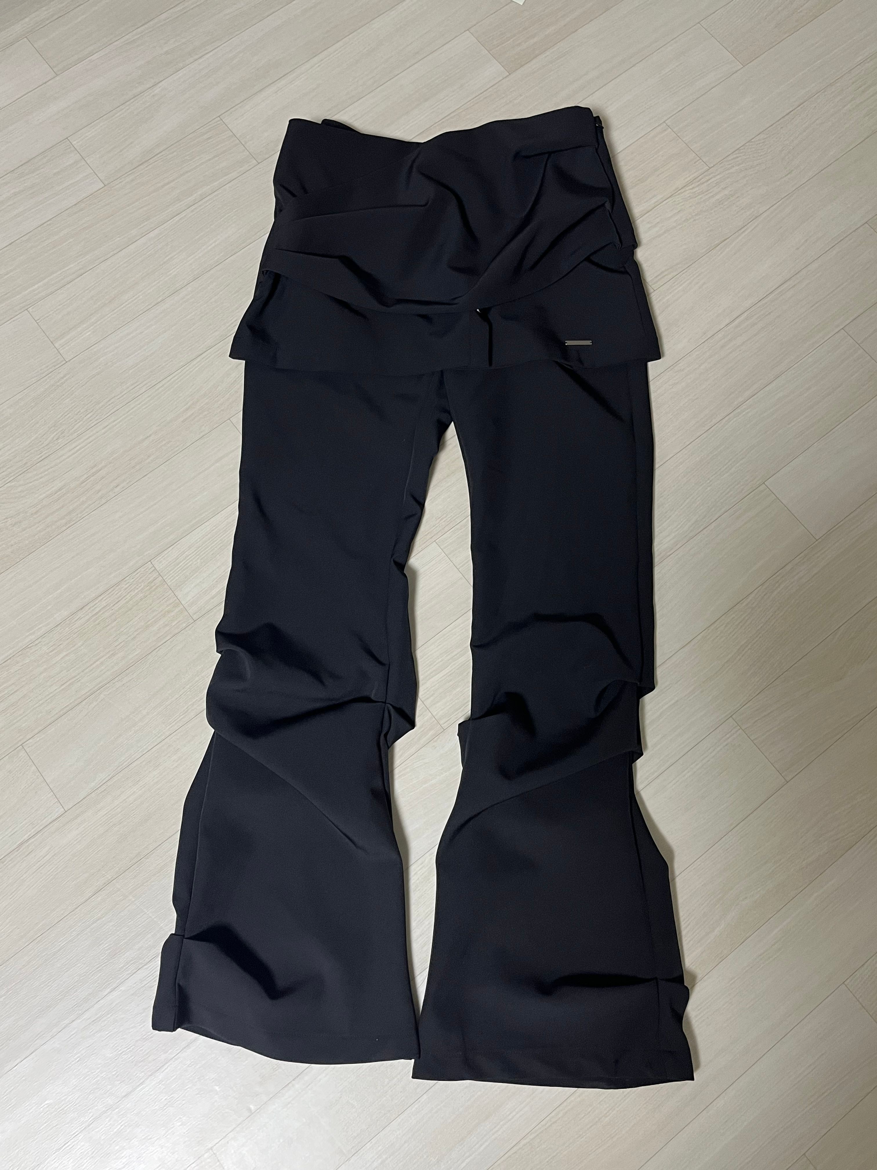 【Miseki SEOUL】25SS★ Draped shirt skirt pants SET MUSINSA | MISEKI SEOUL Draped shirt skirt pants SET BLACK