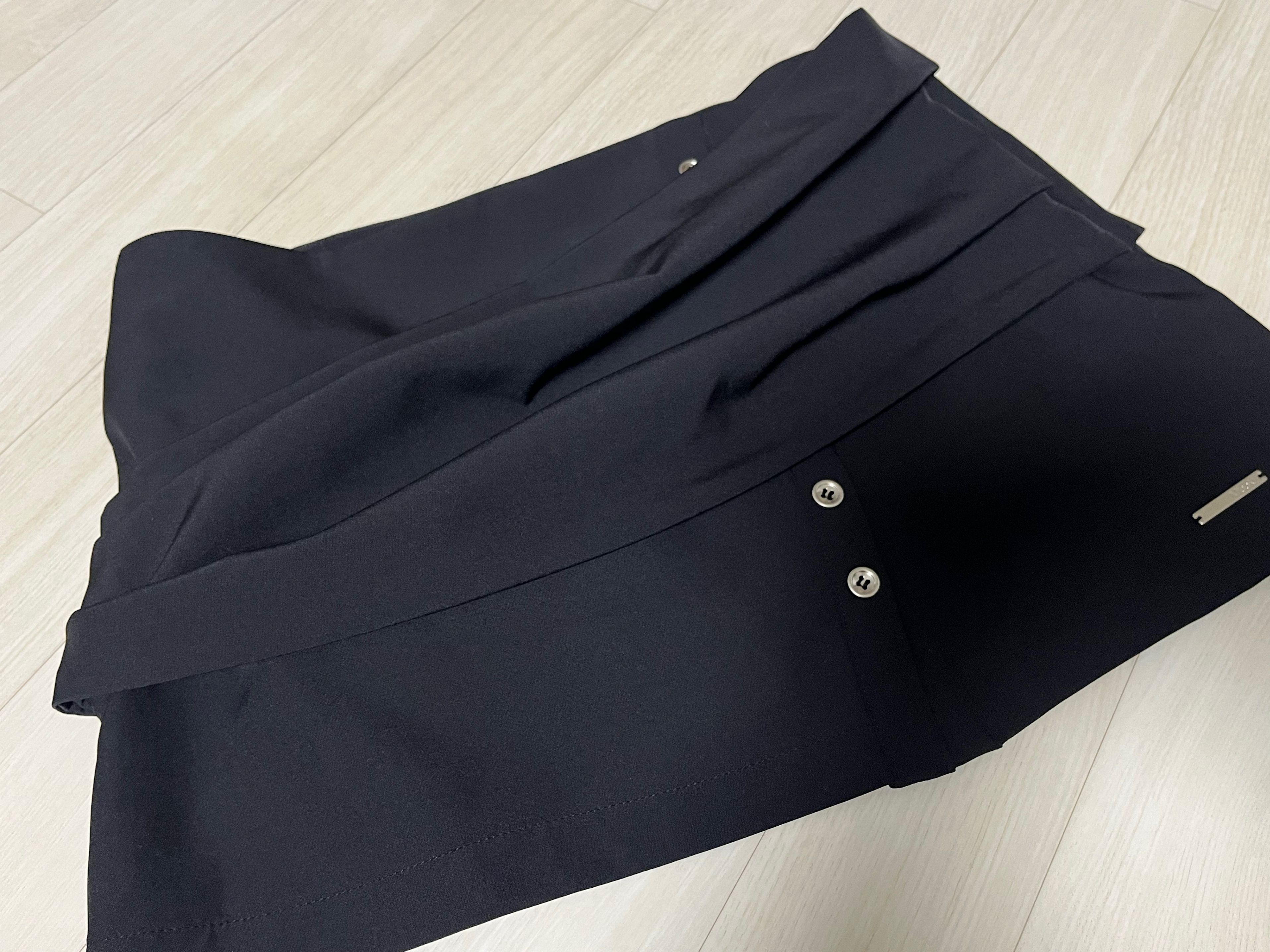 パンツ MISEKI SEOUL Draped shirt skirt pants MUSINSA | MISEKI SEOUL Draped shirt skirt pants SET BLACK