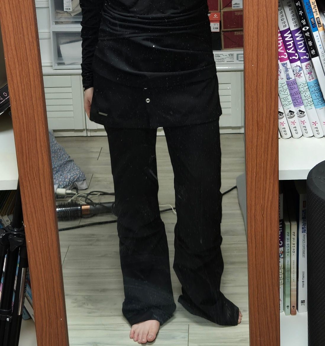 MUSINSA | MISEKI SEOUL Draped shirt skirt pants SET CHARCOAL