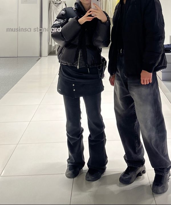 MUSINSA | MISEKI SEOUL Draped shirt skirt pants SET CHARCOAL