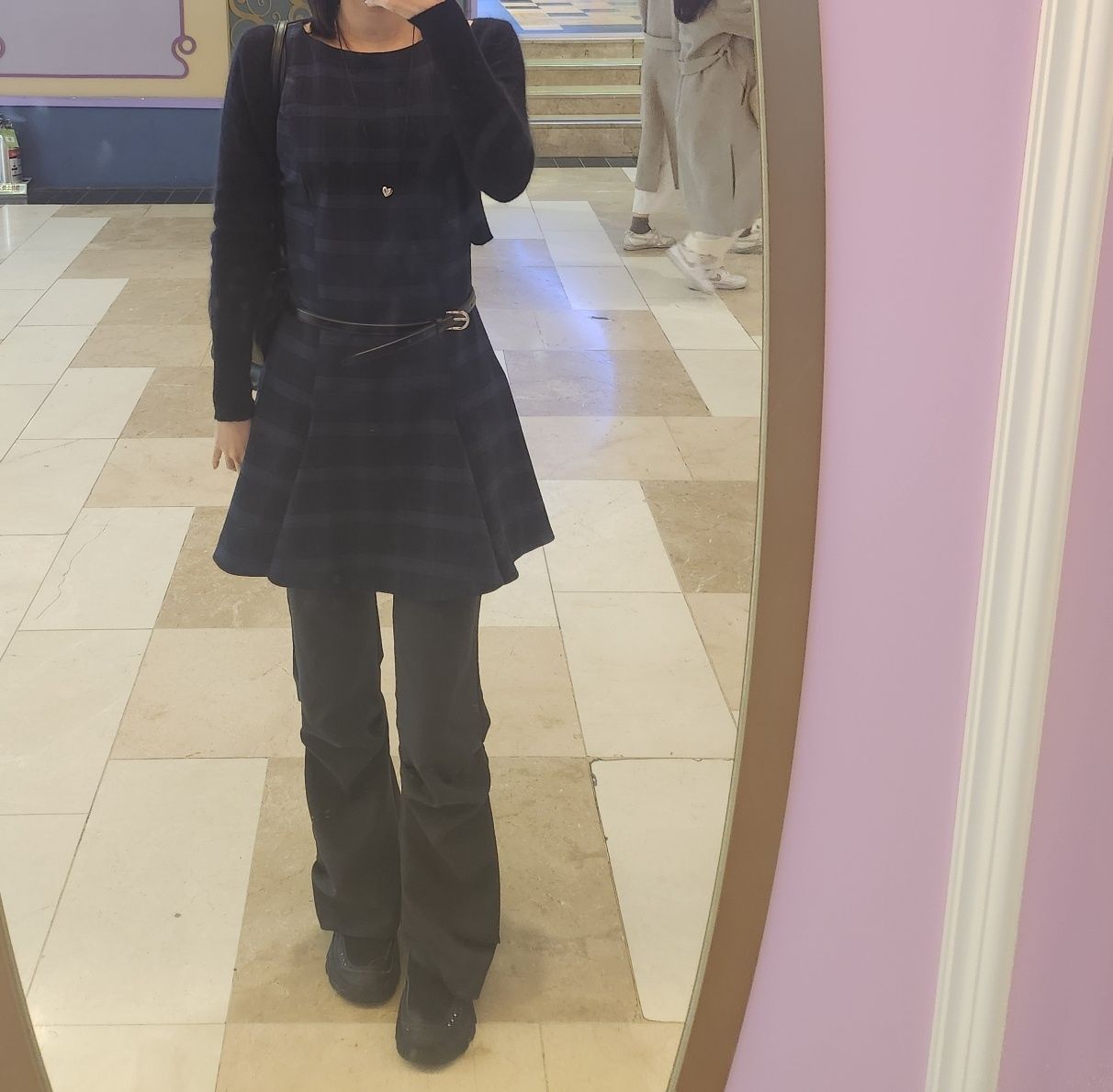 MUSINSA公式 | MISEKI SEOUL Draped shirt skirt pants SET CHARCOAL