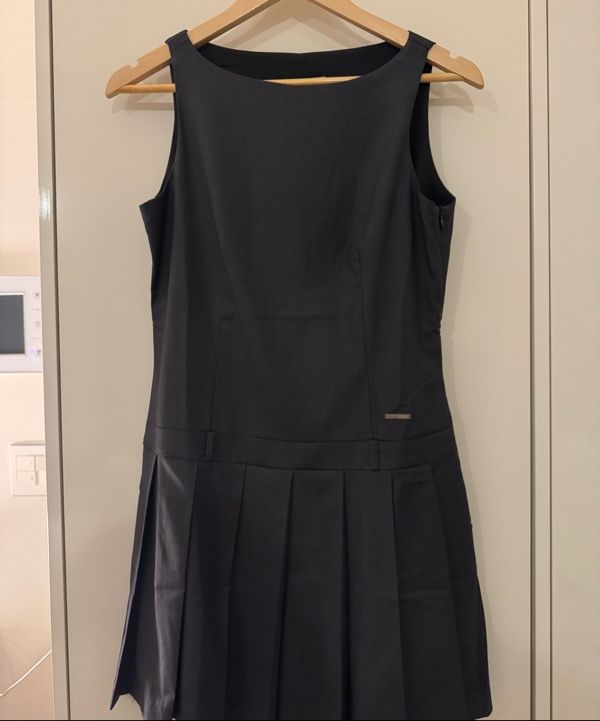 MUSINSA | MISEKI SEOUL Pleats one piece CHARCOAL