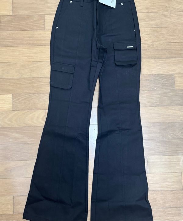 MUSINSA | MISEKI SEOUL Line pocket cargo pants CHARCOAL