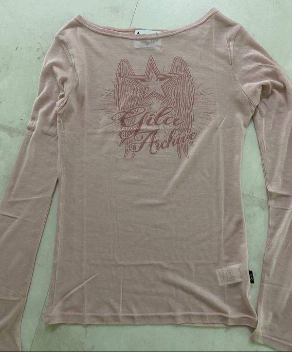 MUSINSA公式 | GILAARCHIVE STAR WING SHEER LONG SLEEVE_PK