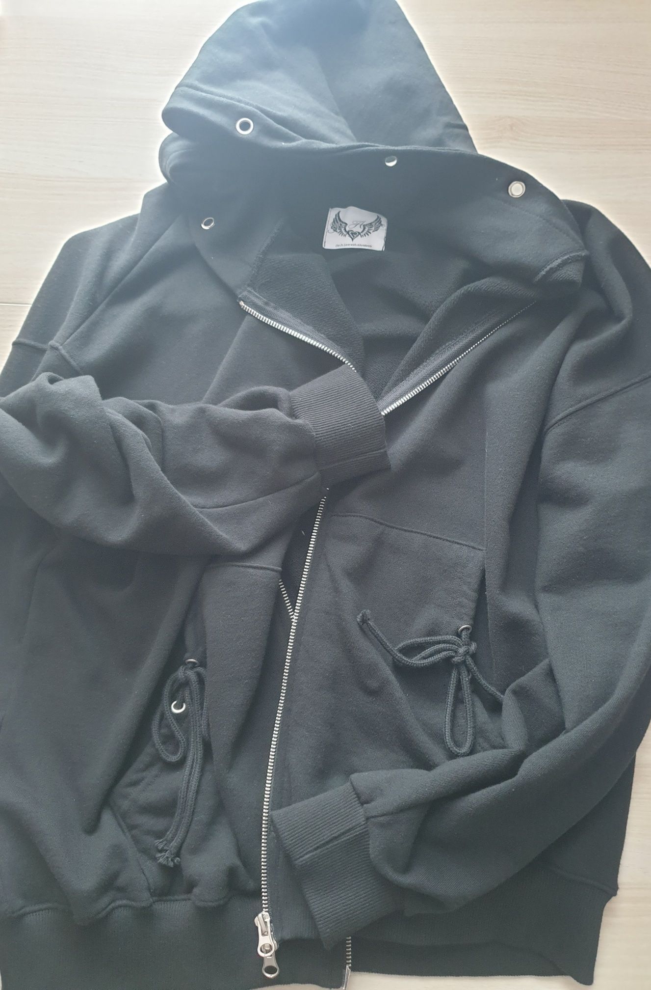 MUSINSA | GILAARCHIVE STAR WING HOOD ZIP-UP_BK