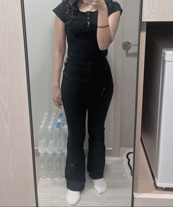 人気 ★PLEASENOFOLLOW★ JENNY SNAP TOP 플리즈노팔로우(PLEASENOFOLLOW) Jenny snap Top (Black