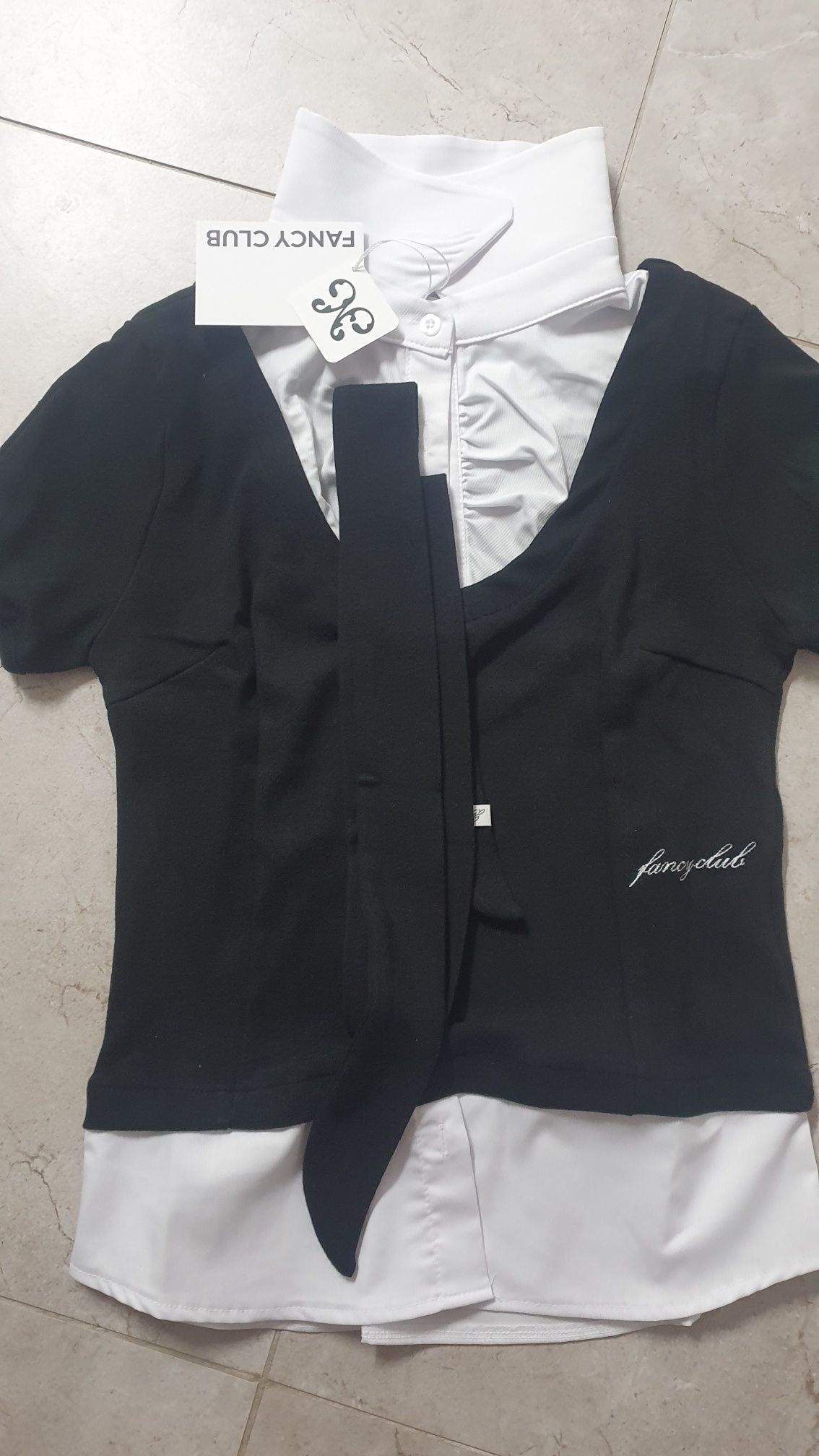 FANCY CLUB ■ Preppy Ribbon Tie Shirt MUSINSA | FANCY CLUB Preppy Ribbon Tie Shirt (BLACK)_F25QB086